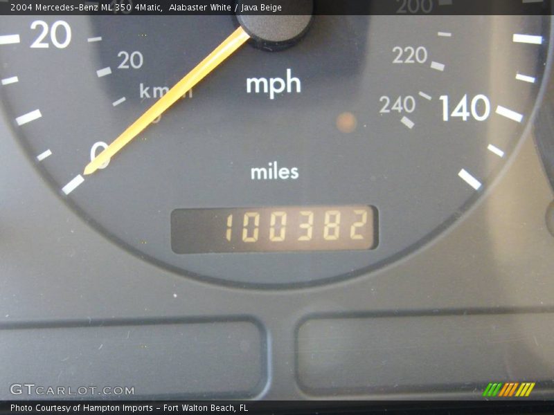 Alabaster White / Java Beige 2004 Mercedes-Benz ML 350 4Matic