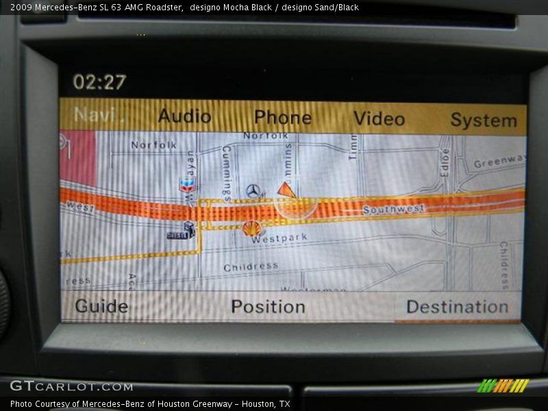 Navigation of 2009 SL 63 AMG Roadster