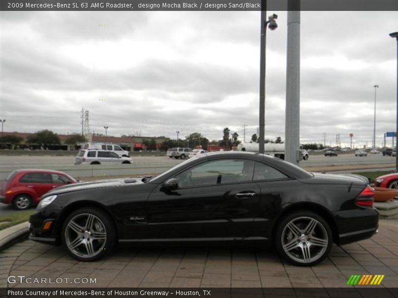  2009 SL 63 AMG Roadster designo Mocha Black