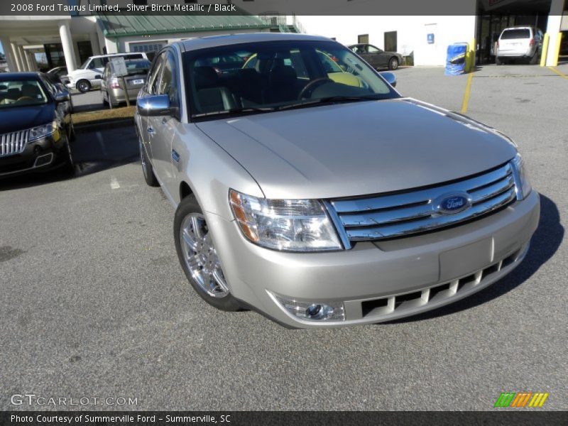 Silver Birch Metallic / Black 2008 Ford Taurus Limited