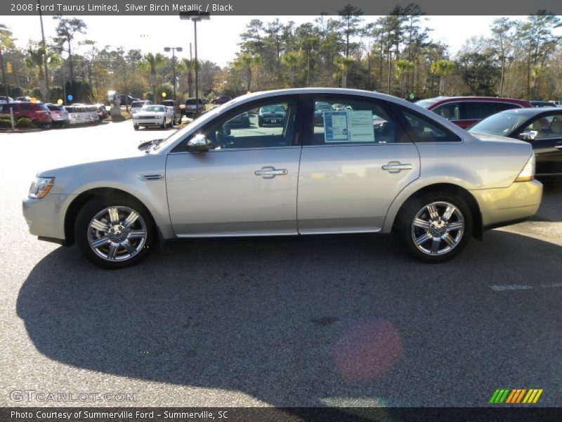 Silver Birch Metallic / Black 2008 Ford Taurus Limited