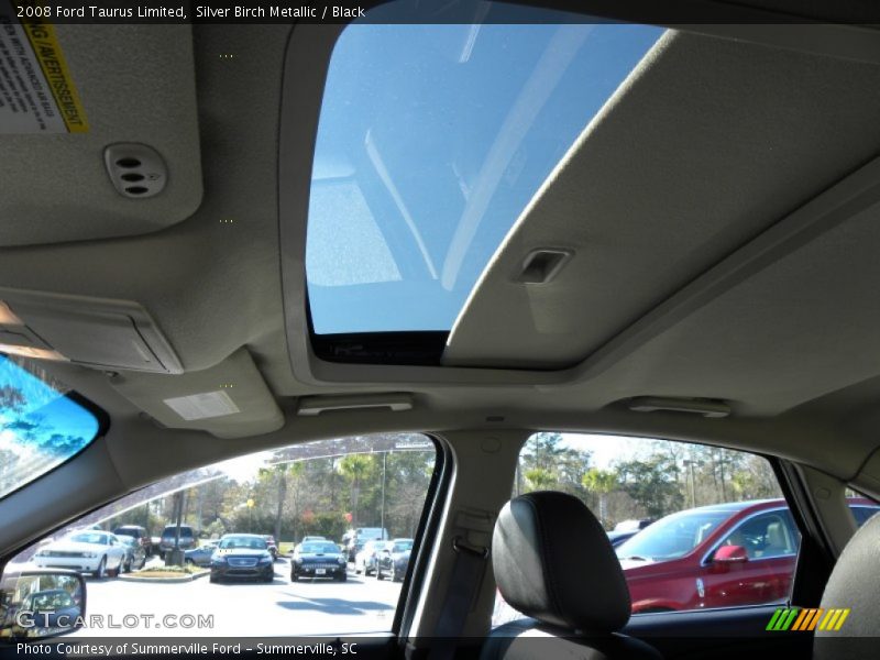 Silver Birch Metallic / Black 2008 Ford Taurus Limited