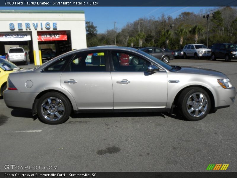 Silver Birch Metallic / Black 2008 Ford Taurus Limited