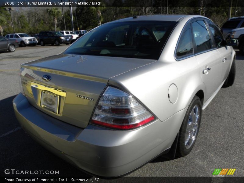 Silver Birch Metallic / Black 2008 Ford Taurus Limited