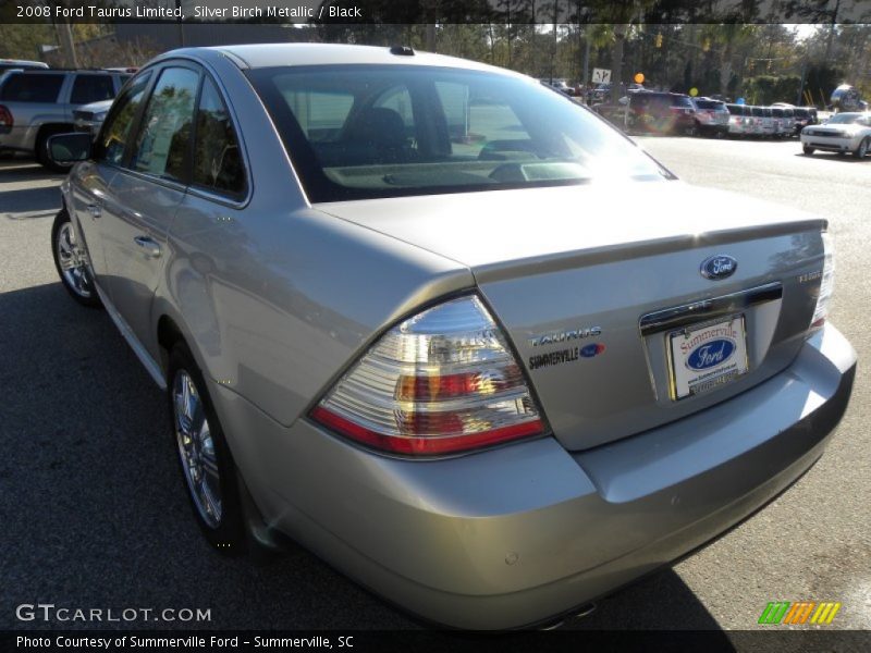 Silver Birch Metallic / Black 2008 Ford Taurus Limited