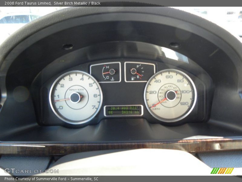 Silver Birch Metallic / Black 2008 Ford Taurus Limited