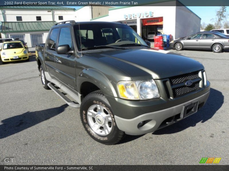 Estate Green Metallic / Medium Prairie Tan 2002 Ford Explorer Sport Trac 4x4