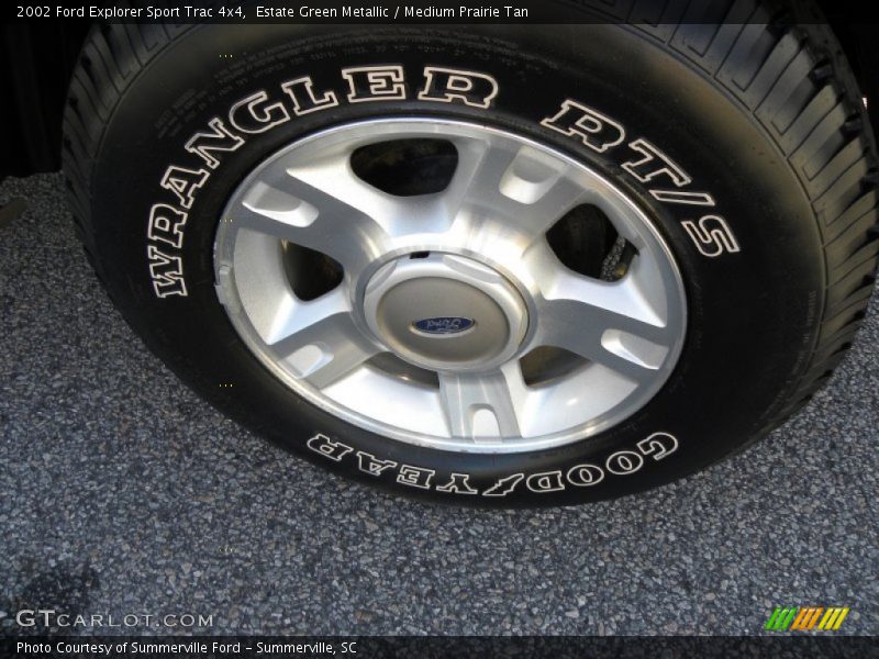 Estate Green Metallic / Medium Prairie Tan 2002 Ford Explorer Sport Trac 4x4