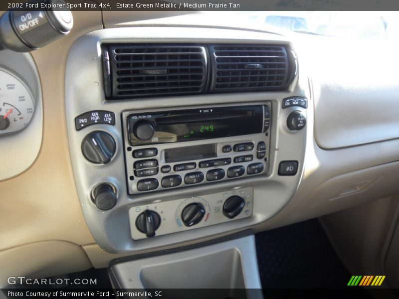 Estate Green Metallic / Medium Prairie Tan 2002 Ford Explorer Sport Trac 4x4