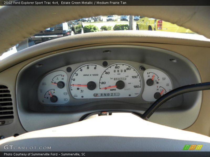 Estate Green Metallic / Medium Prairie Tan 2002 Ford Explorer Sport Trac 4x4