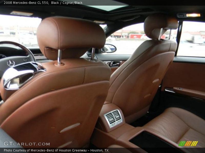 Black / Cognac/Black 2008 Mercedes-Benz CL 550