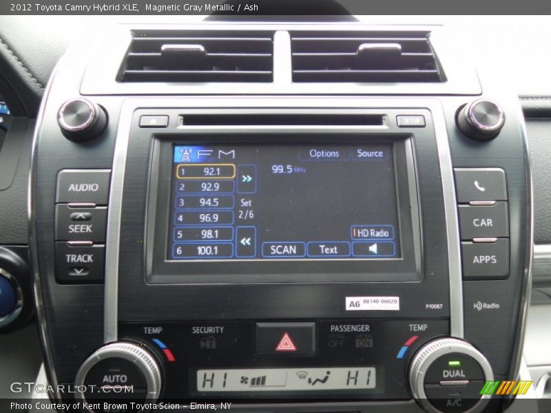 Magnetic Gray Metallic / Ash 2012 Toyota Camry Hybrid XLE