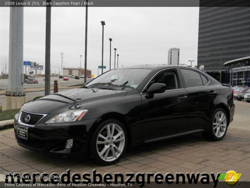 Black Sapphire Pearl / Black 2008 Lexus IS 250