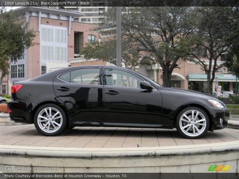 Black Sapphire Pearl / Black 2008 Lexus IS 250