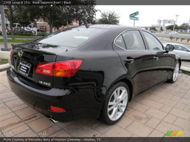 Black Sapphire Pearl / Black 2008 Lexus IS 250