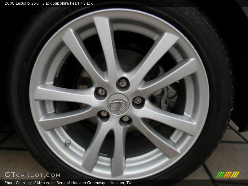 Black Sapphire Pearl / Black 2008 Lexus IS 250
