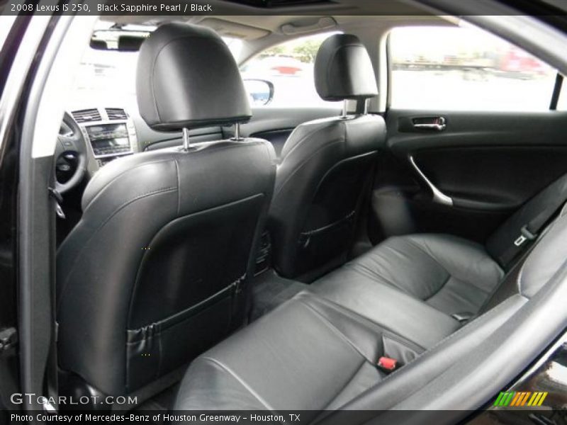 Black Sapphire Pearl / Black 2008 Lexus IS 250