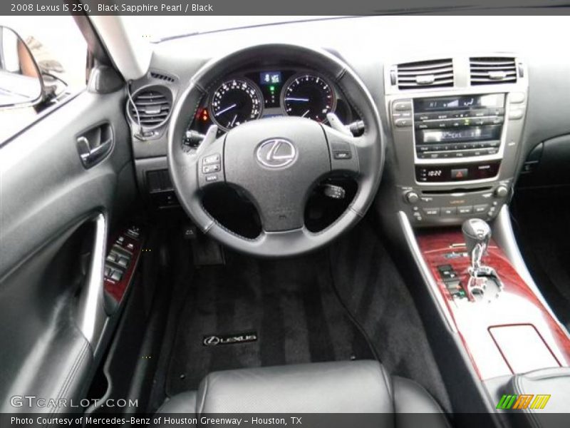 Black Sapphire Pearl / Black 2008 Lexus IS 250