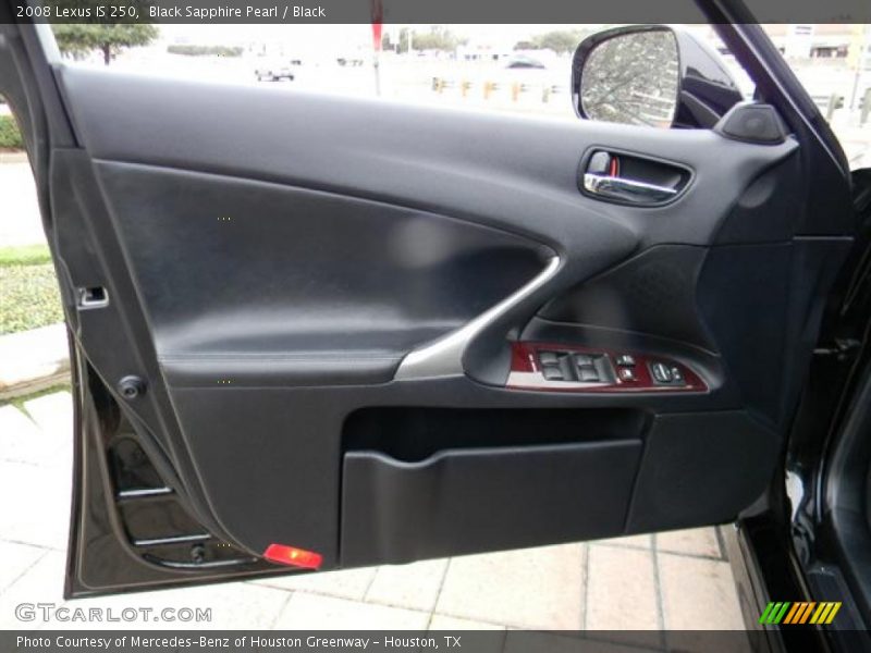 Black Sapphire Pearl / Black 2008 Lexus IS 250