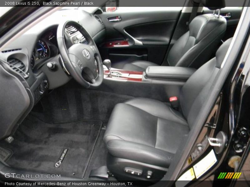 Black Sapphire Pearl / Black 2008 Lexus IS 250