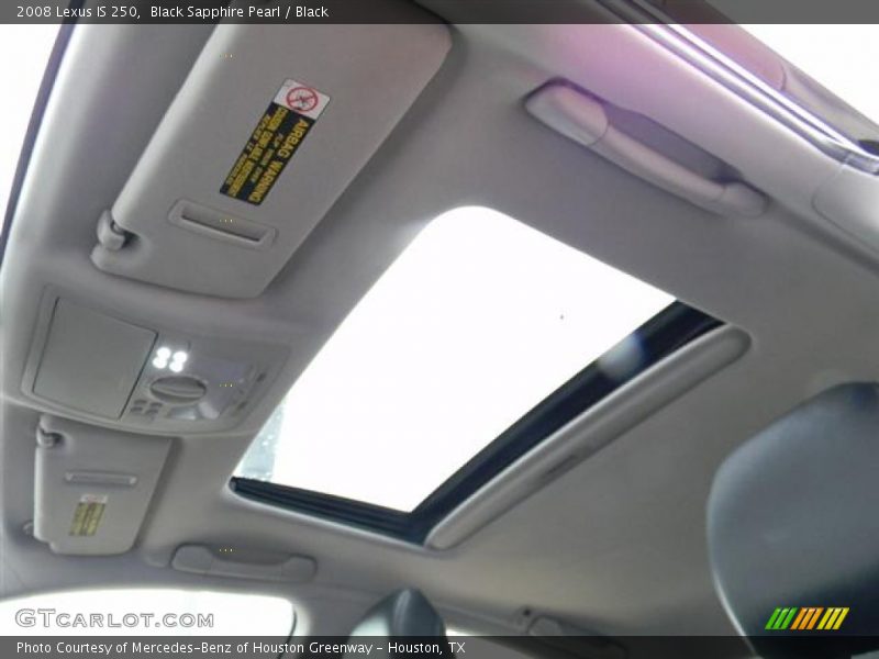 Black Sapphire Pearl / Black 2008 Lexus IS 250