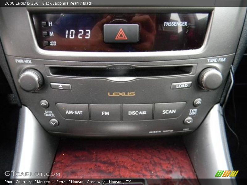 Black Sapphire Pearl / Black 2008 Lexus IS 250