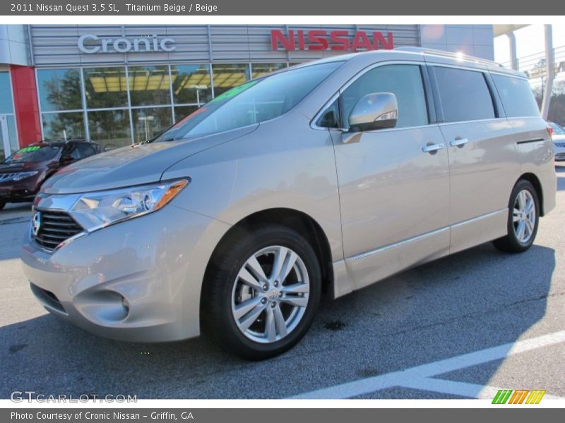 Titanium Beige / Beige 2011 Nissan Quest 3.5 SL