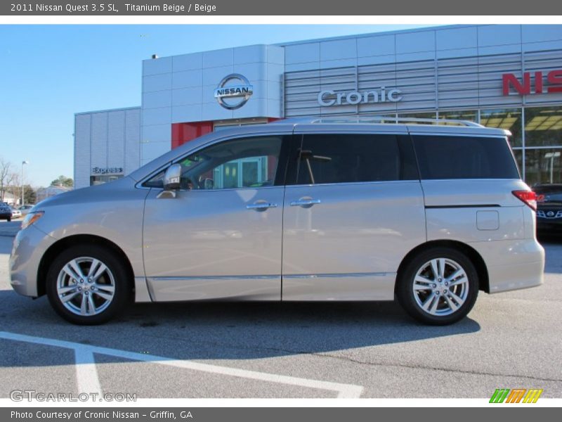 Titanium Beige / Beige 2011 Nissan Quest 3.5 SL