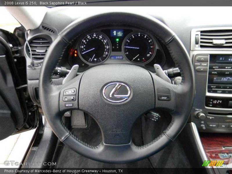 Black Sapphire Pearl / Black 2008 Lexus IS 250