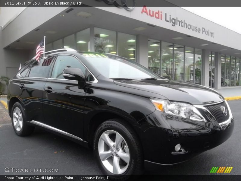 Obsidian Black / Black 2011 Lexus RX 350