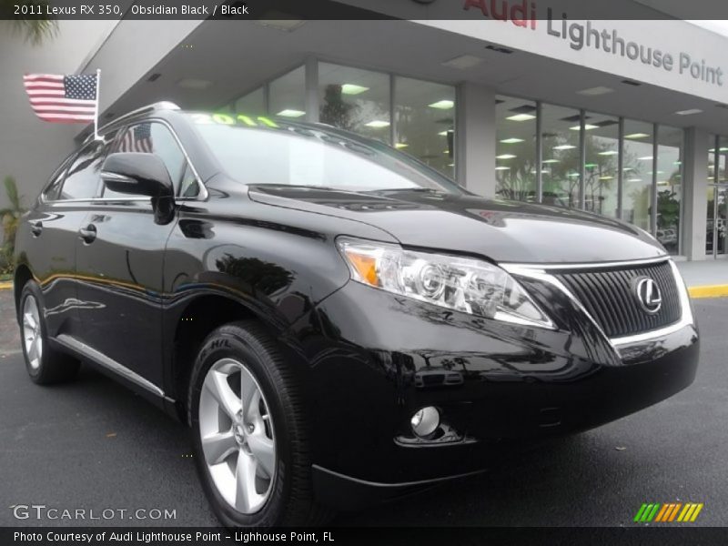 Obsidian Black / Black 2011 Lexus RX 350