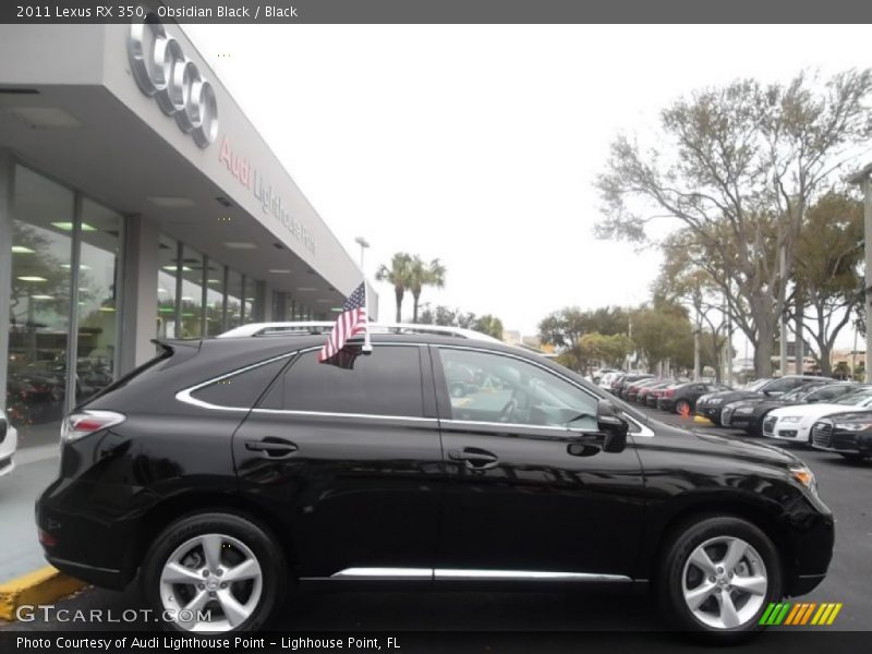 Obsidian Black / Black 2011 Lexus RX 350