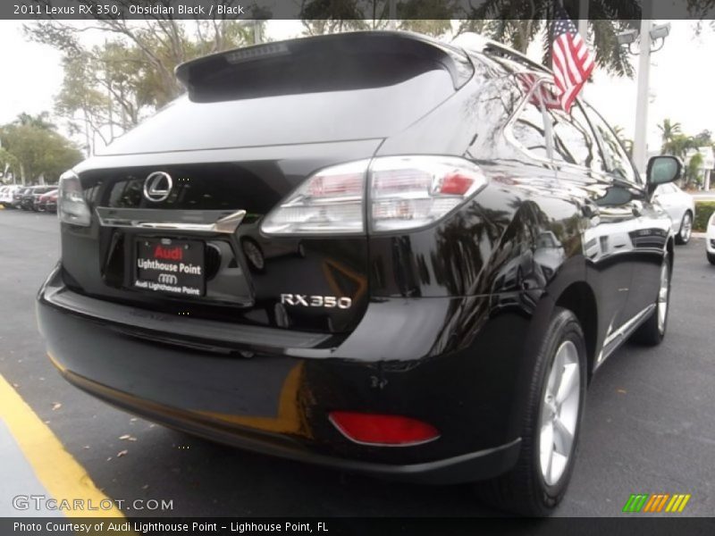 Obsidian Black / Black 2011 Lexus RX 350