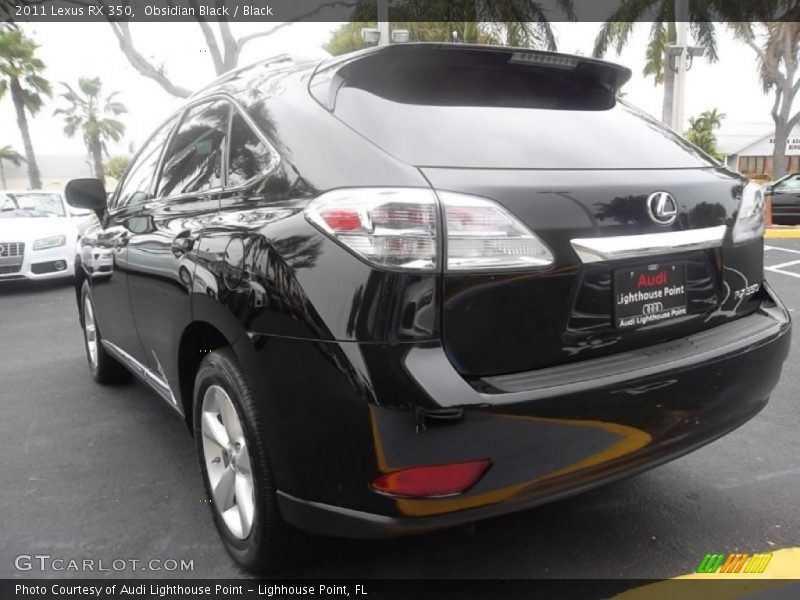 Obsidian Black / Black 2011 Lexus RX 350
