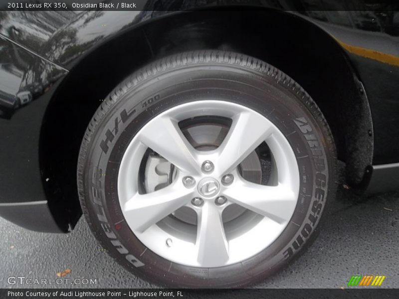 Obsidian Black / Black 2011 Lexus RX 350