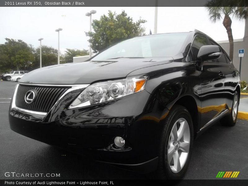 Obsidian Black / Black 2011 Lexus RX 350