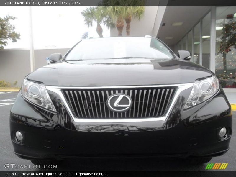 Obsidian Black / Black 2011 Lexus RX 350