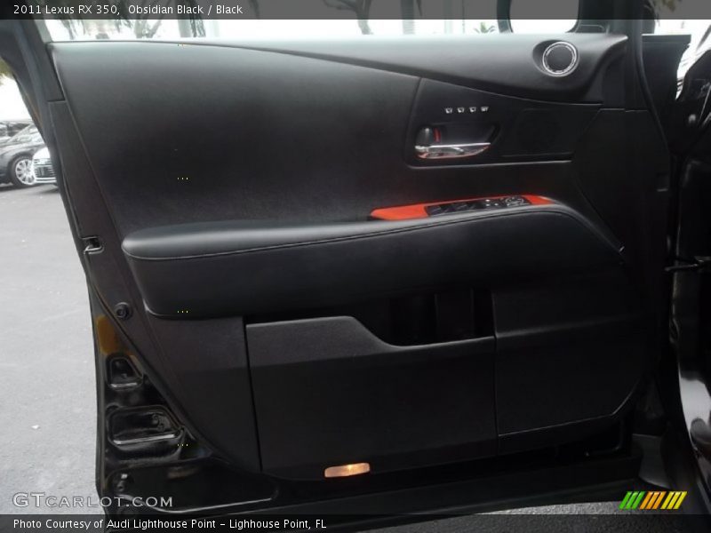 Obsidian Black / Black 2011 Lexus RX 350