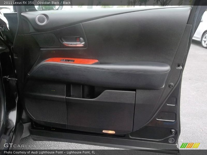 Obsidian Black / Black 2011 Lexus RX 350