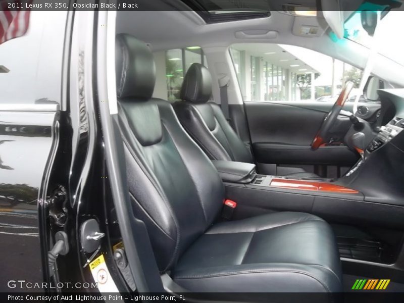 Obsidian Black / Black 2011 Lexus RX 350