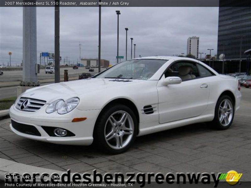Alabaster White / Ash Grey 2007 Mercedes-Benz SL 550 Roadster