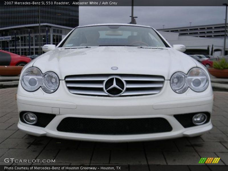 Alabaster White / Ash Grey 2007 Mercedes-Benz SL 550 Roadster