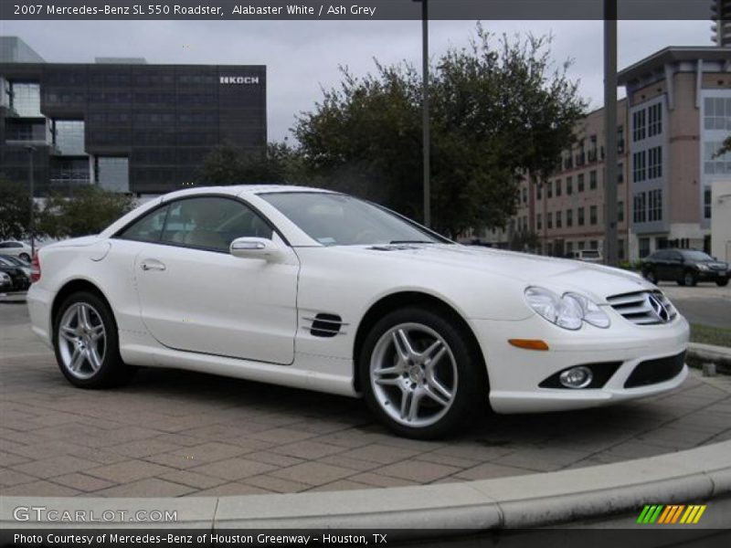 Alabaster White / Ash Grey 2007 Mercedes-Benz SL 550 Roadster