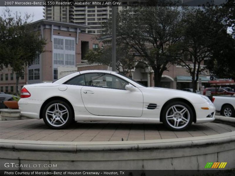 Alabaster White / Ash Grey 2007 Mercedes-Benz SL 550 Roadster