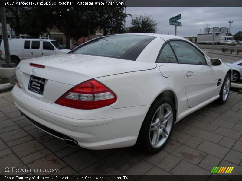 Alabaster White / Ash Grey 2007 Mercedes-Benz SL 550 Roadster