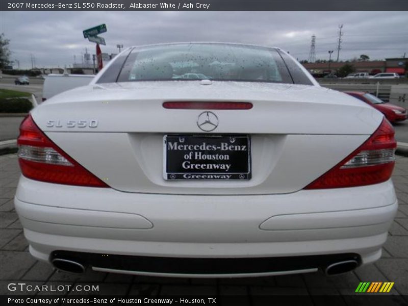 Alabaster White / Ash Grey 2007 Mercedes-Benz SL 550 Roadster