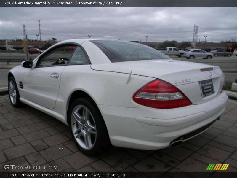 Alabaster White / Ash Grey 2007 Mercedes-Benz SL 550 Roadster