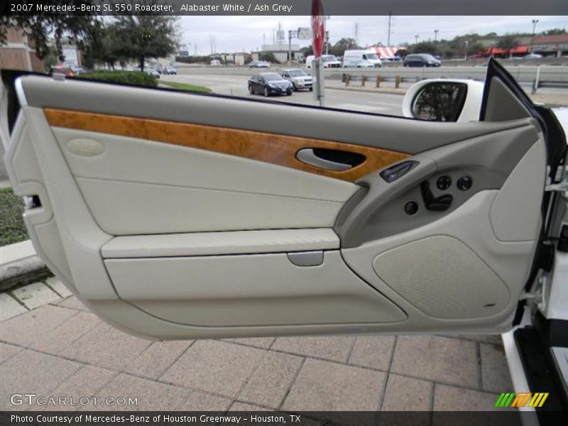 Alabaster White / Ash Grey 2007 Mercedes-Benz SL 550 Roadster