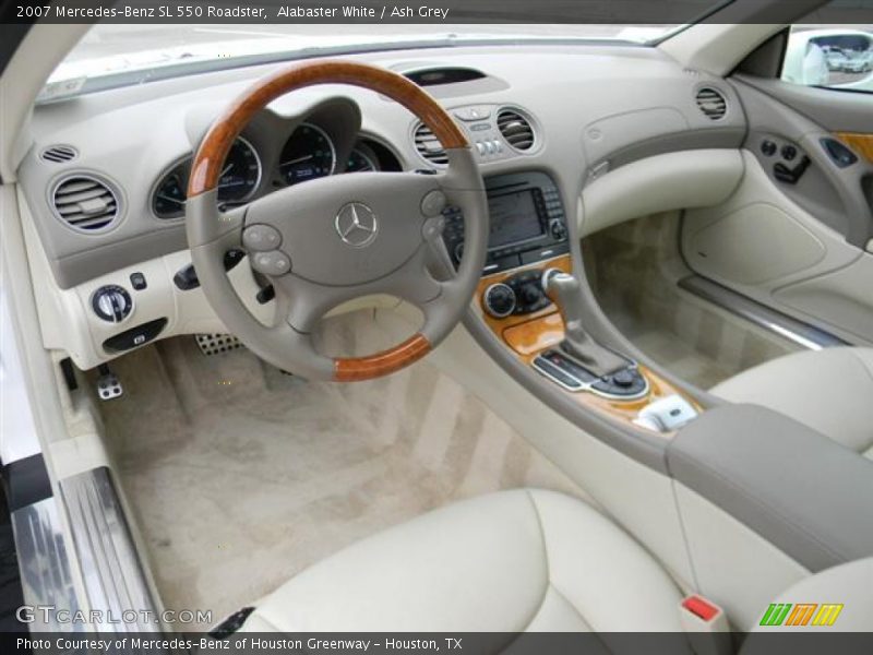 Alabaster White / Ash Grey 2007 Mercedes-Benz SL 550 Roadster