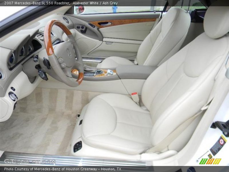 Alabaster White / Ash Grey 2007 Mercedes-Benz SL 550 Roadster